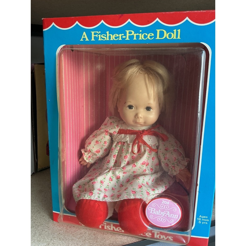 VINTAGE Fisher Price Baby Doll Ann #204 doll limited in box 1973